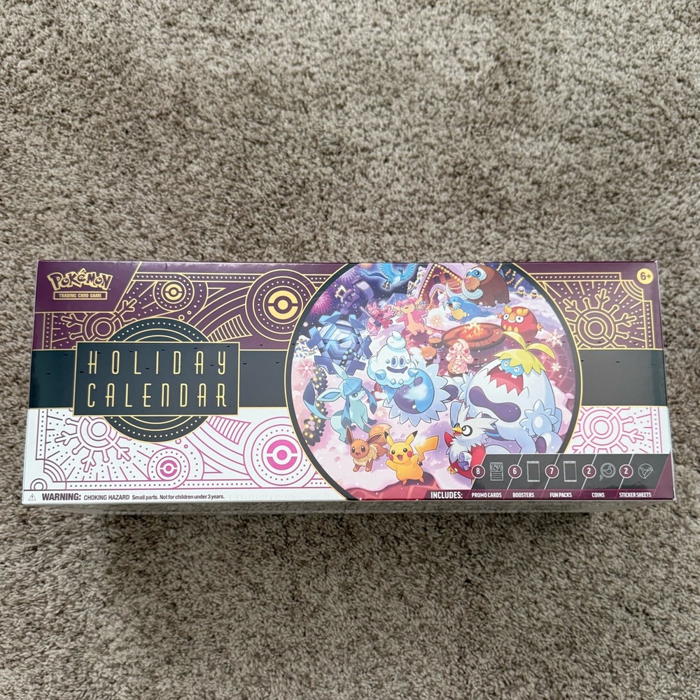 Pokemon TCG Holiday 2025 Calendar 25 Days of Surprises Booster Packs Cards